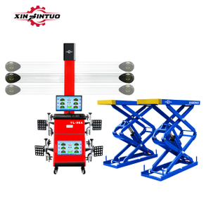 Xinjintuo Авторемонтная мастерская 3d 4-колесная машина для выравнивания колес Электрический ножничный подъемник для автомобилей в земле